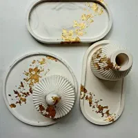 کادویی دکوری هدیه گلدان قندان ست رومیزی