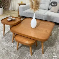 انواع جلو مبلی عسلی روکش چوب بلوط