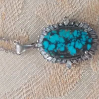 عتیقه گردنبد فیروزه نیشابوری اصل