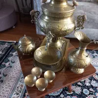 سماور با تمام وسایل تزیینی ش قابل فروش