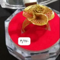 انگشتر گل شیک و زیبا ۳/۵ درصد فقط