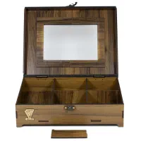 جعبه پذیرایی چوبی مدل مینا و ترنج|ظروف سرو و پذیرایی|تهران, دولاب|دیوار