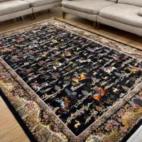 فرش ۱۲ متری برند دیبا شکارگاه ۱۲۰۰ شانه صادراتی