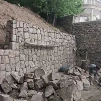 سنگ چینی و محوطه سازی|خدمات پیشه و مهارت|چالوس, |دیوار