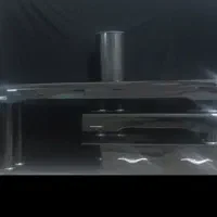 ‌میز‌ تلویزیون‌شیشه‌ای‌مشکی‌