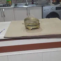 سماور زغالی سینی مسی|صنایع دستی و سایر لوازم تزئینی|مراغه, |دیوار