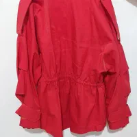 کت کوتاه قرمز پارچه خیلی جذاب یکم شاین داره|لباس|شیراز, شهرک والفجر|دیوار