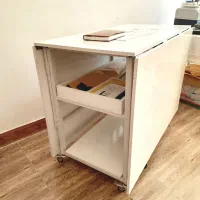 میز برش چرخدار تاشو خیاطی کاملا نو