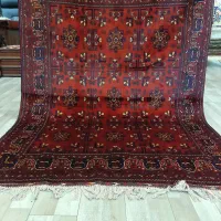 قالیچه سه متری لاکی طرح ستاره تمام کرک رنگ طبیعی