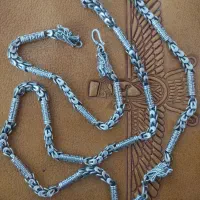 یک جفت گردنبند و دستبند اژدها نقره عیار925