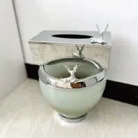 جادستمال کاغذی و سطل اشغال درحد نو