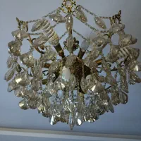 لوستر برنز ۱۲ شعله|لوستر و چراغ آویز|سنندج, |دیوار