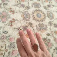 انگشتر دست ساز نقره عقیق خراسان