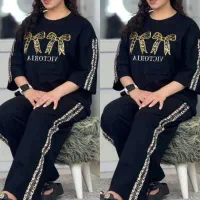 ست تیشرتو شلوار آرتینا مانتو الیاف