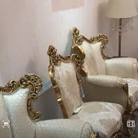 مبل سلطنتی تمام چوب در حد نو|مبلمان خانگی و میز عسلی|رشت, جهاد|دیوار