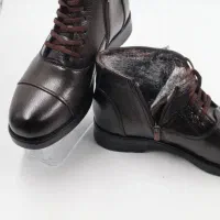 کفش نیم بوت تمام چرم داخل خز دار خارجی اصل ترک