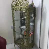 مینی بوفه برنجی پایه و میز برنجی