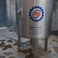 فروش مخزن استیل پروسس1تن750لیتری2تن میکسر دار