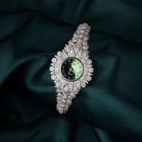 ساعت نقره موتور سبز زمردی موتور ژاپن میوتا ضد آب۸۳