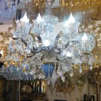 لوستر اویز مدرن، برنزی ،سنگی ،باکارات|لوستر و چراغ آویز|ارومیه, |دیوار