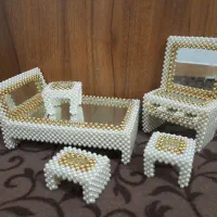 یک کار خاص و تک، مرواریدبافی مناسب جهیزیه عروس