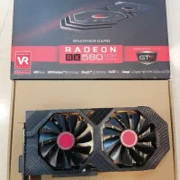 کارت گرافیک AMD rx 580 در حد نو
