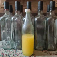 بطری شیشه‌ای آب آبلیمو آبغوره دکوری تزئینی