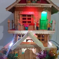 کلبه چوبی تزئینی