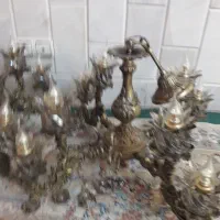 ۲ عدد لوستر ۴ شاخه ۸ شعله|لوستر و چراغ آویز|نجفآباد, گلدشت|دیوار