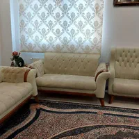 مبل هفت نفره به همراه میز جلو مبلی و۳ میز عسلی|مبلمان خانگی و میز عسلی|تهران, گمرک|دیوار