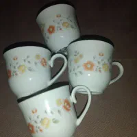 فنجان قهوه خوری چینی قدیمی ۴عدد|ظروف سرو و پذیرایی|تهران, جیحون|دیوار