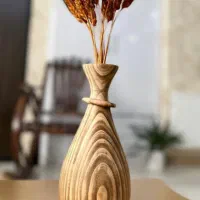 گلدان چوبی