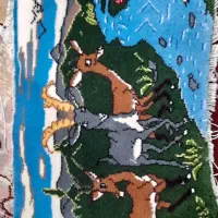 تابلو فرش های دست بافت قیمت پایین|تابلو فرش|پرند, فاز ۶|دیوار