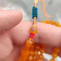 تسبیح کهربا تراش فاتح مهر دار نقره فاتح ۱۰۱ دانه|جواهرات|کرمانشاه, |دیوار
