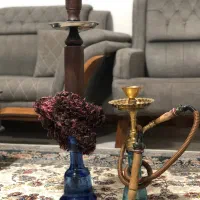 قلیون برنج توپر و چوب سرخ|صنایع دستی و سایر لوازم تزئینی|بابل, |دیوار