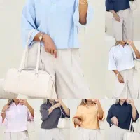 مانتو شومیز آبی