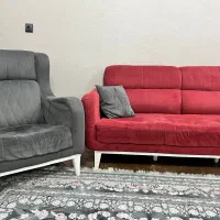 مبل راحتی ۷نفره همراه با میز ناهارخوری و عسلی|مبلمان خانگی و میز عسلی|محلات, |دیوار