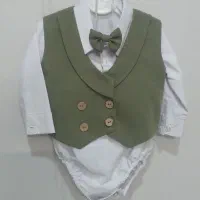 جلیقه شلوار مجلسی نوزادی