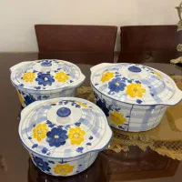 ظروف گل پنبه قدیمی نو|ظروف سرو و پذیرایی|زنجان, |دیوار