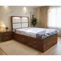 تختخواب تک‌نفره مدل پروانه طلایی+
