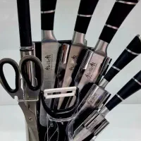 سرویس کارد و ساطور فولادی بلرآلمان چاقو اشپزخانه|ظروف پخت‌وپز|قم, نیروگاه|دیوار