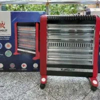 *هیتر بخاری برقی چرخ دار فن دار با مخزن بخار آب*