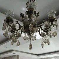 لوستر برنجی۶شاخه|لوستر و چراغ آویز|مشهد, گلبرگ|دیوار