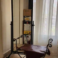 آینه دو طرفه مزون با نشیمن فرفورژه|بوفه، ویترین، کنسول|تهران, فدک|دیوار