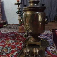 سماور زغالی قدیمی|کلکسیون اشیاء عتیقه|مشهد, کلاهدوز|دیوار