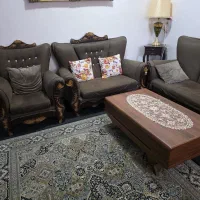 مبل راحتی ۷ نفره و ۵ نفره با میز و کوسن|مبلمان خانگی و میز عسلی|بندر امام خمینی, |دیوار