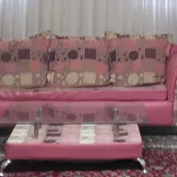 مبل راحتی هفت نفره همراه میز و عسلی