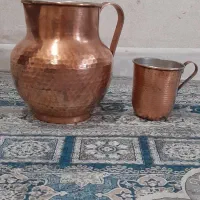 پارچ و لیوان مس نو