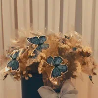 دسته گل پروانه|گل مصنوعی|خمین, |دیوار