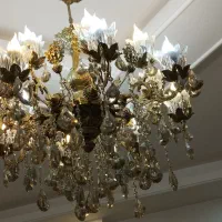 لوستر۱۶شعله برنز بزرگ